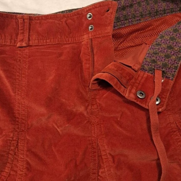 Rust Corduroy Mini Skirt - Picture 4 of 4